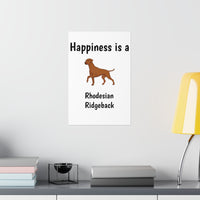 Rhodesian Ridgeback Premium Matte Vertical Posters, 7 Sizes, Matte Finish, Indoor Use, FREE Shipping, Made in USA!!