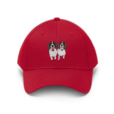 Chocolate Springer Spaniel Unisex Twill Hat, Cotton Twill, Adjustable Velcro closure, 10 Colors, FREE Shipping, Made in the USA!!
