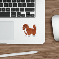 Ruby Cavalier King Charles Spaniel Die-Cut Stickers, 5 Sizes, Water Resistant Vinyl, Indoor/Outdoor, Matte Finish, FREE Shipping, Made in USA!!