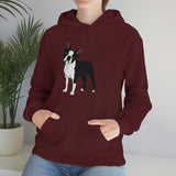 Boston Terrier Unisex Heavy Blend™ Hooded Sweatshirt, S - 5XL, 12 Colors, Cotton/Polyester, FREE Shipping, Made in USA!!