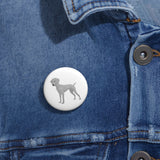Weimaraner Custom Pin Buttons