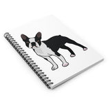 Boston Terrier Spiral Notebook - Ruled Line