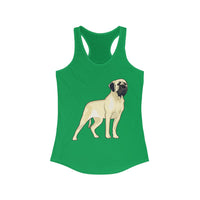 Mastiff Women's Ideal Racerback Tank, Cotton & Polyester, 8 Colors, S-2XL, Made in the USA!!