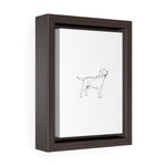 Labrador Retriever Vertical Framed Premium Gallery Wrap Canvas