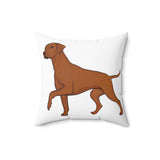 Rhodesian Ridgeback Spun Polyester Square Pillow, Double Sided Print, Polyester Cover and Pillow, FREE Shipping, Made in USA!!