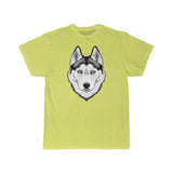 Siberian Husky Men's Short Sleeve Tee, S - 5XL, 11 Colors, Light Fabric, Soft Cotton, FREE Shipping, Made in USA!!