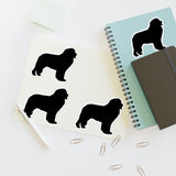 Newfoundland Sticker Sheets, 2 Image Sizes, 3 Image Surfaces, Water Resistant Vinyl, FREE Shipping, Made in USA!!