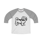 Shih Tzu Unisex Tri-Blend 3/4 Raglan Tee