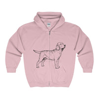 Labrador Retriever Hoodies, Unisex Heavy Blend™ Full Zip Hooded Sweatshirt