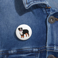 Bernese Mountain Dog Custom Pin Buttons