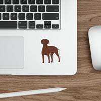 Vizsla Die-Cut Stickers,  Water Resistant Vinyl, 5 Sizes, Matte Finish, Indoor/Outdoor, FREE Shipping, Made in USA!!