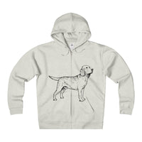 Labrador Retriever Hoodies, Unisex Heavyweight Fleece Zip Hoodie