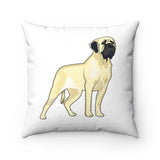 Mastiff Spun Polyester Square Pillow, 4 Sizes, 100% Polyester, Double Sided Print, FREE Shipping, Made in the USA!!