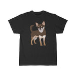 Chihuahua Men's Short Sleeve Tee, Preshrunk Cotton, S - 3XL, White or Black Color, Made in the USA!!