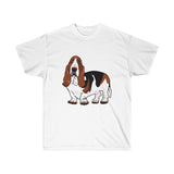 Basset Hound Unisex Ultra Cotton Tee, S - 5XL, 10 Colors, FREE Shipping, Made in USA!!