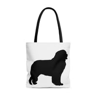 Newfoundland Tote Bag, 3 Sizes, Polyester, Boxed Corners, Black Cotton Handles, FREE Shipping, Made in USA!!