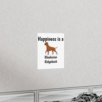 Rhodesian Ridgeback Premium Matte Vertical Posters, 7 Sizes, Matte Finish, Indoor Use, FREE Shipping, Made in USA!!