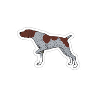 German Shorthaired Pointer Die-Cut Stickers, 5 Image Sizes, Water Resistant Vinyl, Indoor/Outdoor, FREE Shipping, Made in USA!!