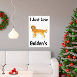 Golden Retriever Premium Matte vertical posters, 7 Sizes, Matte Finish, Museum Grade Paper, FREE Shipping, Made in USA!!