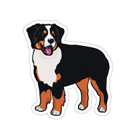 Bernese Mountain Dog Die-Cut Stickers, Water Resistant Vinyl, 5 Sizes, Matte Finish, Indoory/Outdoor, FREE Shipping, Made in USA!!