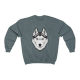 Siberian Husky Unisex Heavy Blend™ Crewneck Sweatshirt, S - 5XL, 7 Colors, FREE Shipping, Made in USA!!