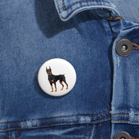 Doberman PInscher Custom Pin Buttons
