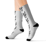 German Shepherd Sublimation Socks, 3 Sizes, Polyester, Ribbed Tube, Cushioned Bottoms, FREE Shipping, Made in USA!!