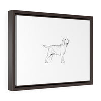 Labrador Retriever Horizontal Framed Premium Gallery Wrap Canvas