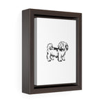 Shih Tzu Vertical Framed Premium Gallery Wrap Canvas