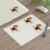 Beagle Sticker Sheets, 2 Image Sizes, 3 Image Surfaces, Water Resistant Vinyl, FREE Shipping, Made in USA!!