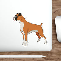 Boxer Die-Cut Stickers, Water Resistant Vinyl, 5 Sizes, Matte Finish, Indoor/Outdoor, FREE Shipping, Made in USA!!
