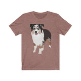 Miniature American Shepherd Unisex Jersey Short Sleeve Tee, S - 3XL, 16 Colors, 100% Cotton, FREE Shipping, Made in USA!!