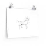 Labrador Retriever Premium Matte horizontal posters