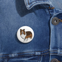 Shetland Sheepdog Custom Pin Buttons