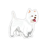 West Highland White Terrier Die-Cut Stickers, 5 Sizes, Water Resistant Vinyl, Indoor/Outdoor, Matte Finish, FREE Shipping, Made in USA!!