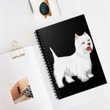 West Highland White Terrier Spiral Notebook - Ruled Line, 118 pages, FREE Shipping, Made in USA!!