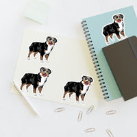 Australian Shepherd Sticker Sheets, 2 Image Sizes, 3 Image Surfaces, Water Resistant Vinyl, FREE Shipping, Made in USA!!