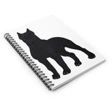 Cane Corso Spiral Notebook - Ruled Line, 118 Pages, Shopping Lists, School Notes, Poems, FREE Shipping, Made in USA!!