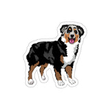 Australian Shepherd Die-Cut Stickers, Water Resistant Vinyl, 5 Sizes, Matte Finish, Indoor/Outdoor, FREE Shipping, Made in USA!!