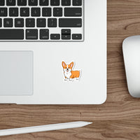 Pembroke Welsh Corgi Die-Cut Stickers, Water Resistant Vinyl, 5 Sizes, Matte Finish, Indoor/Outdoor, FREE Shipping, Made in USA!!