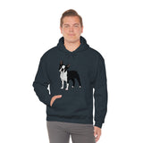 Boston Terrier Unisex Heavy Blend™ Hooded Sweatshirt, S - 5XL, 12 Colors, Cotton/Polyester, FREE Shipping, Made in USA!!