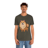 Pomeranian Unisex Jersey Short Sleeve Tee, Made in USA