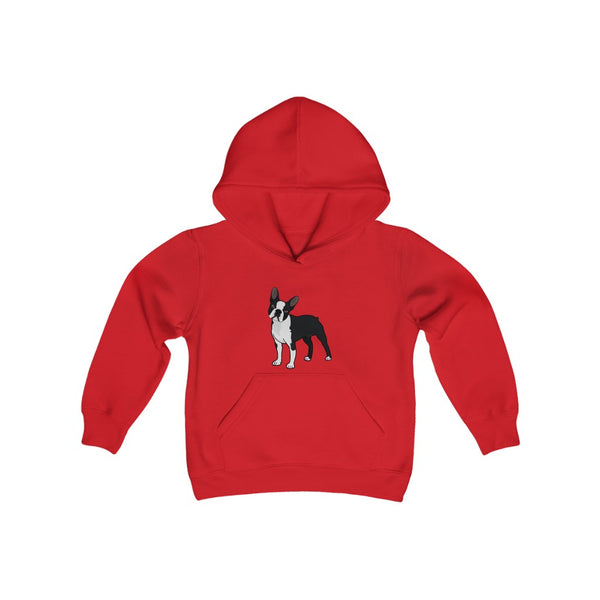 Boston Terrier Youth Heavy Blend Hooded Sweatshirt