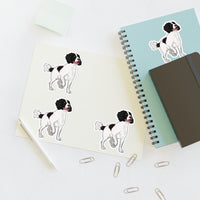 English Springer Spaniel Sticker Sheets, 2 Image Sizes, 3 Image Surfaces, Water Resistant Vinyl, FREE Shipping, Made in USA!!