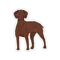 Vizsla Die-Cut Stickers,  Water Resistant Vinyl, 5 Sizes, Matte Finish, Indoor/Outdoor, FREE Shipping, Made in USA!!
