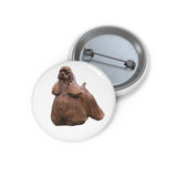 Cocker Spaniel Custom Pin Buttons, 3 Sizes, Safety Pin Backing, Made in the USA,