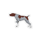 German Shorthaired Pointer Die-Cut Stickers, 5 Image Sizes, Water Resistant Vinyl, Indoor/Outdoor, FREE Shipping, Made in USA!!