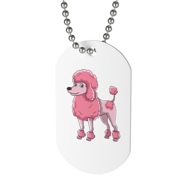 Poodle Dog Tag Necklace