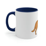 Chesapeake Bay Retriever Accent Coffee Mug, 11oz, 5 Colors, Ceramic, Colored Interior, FREE Shipping, Made in USA!!