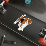 Beagle Die-Cut Stickers, Water Resistant Vinyl, 5 Sizes, Matte Finish, Indoory/Outdoor, FREE Shipping, Made in USA!!
